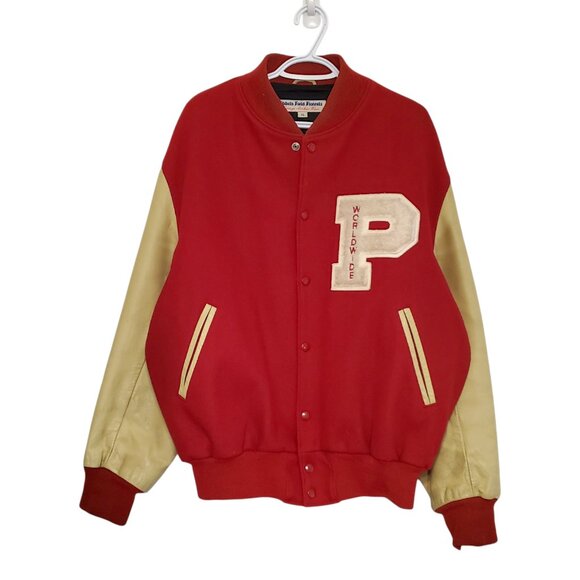 Vintage Worldwide Pants David Letterman Late Show wool varsity jacket size XL - Picture 1 of 9